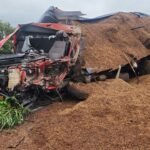 Acidente entre caminhões deixa dois mortos e uma mulher ferida na BR-354, em Formiga