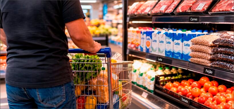 Cesta básica em Cuiabá sobe pela terceira semana seguida e atinge R$ 900