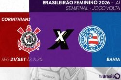 Futebol feminino: TV Brasil exibe Corinthians e Bahia pela semifinal