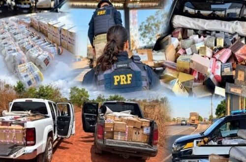 PRF apreende mais de 1,5 mil produtos ilícitos e medicamentos sem autorização na BR-364