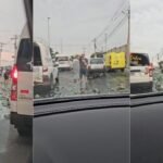 Carga de cerveja cai de caminhão e vira alvo de saque em Cuiabá