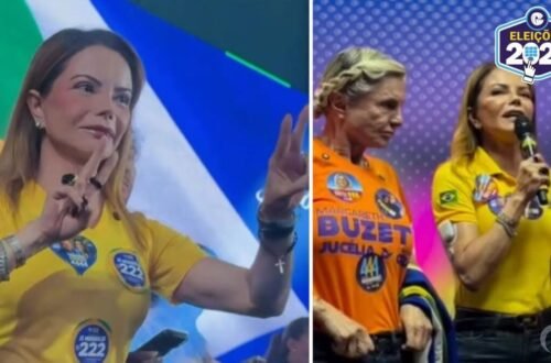 Virginia divide apoio e pede votos para Medeiros e Buzetti ao Senado