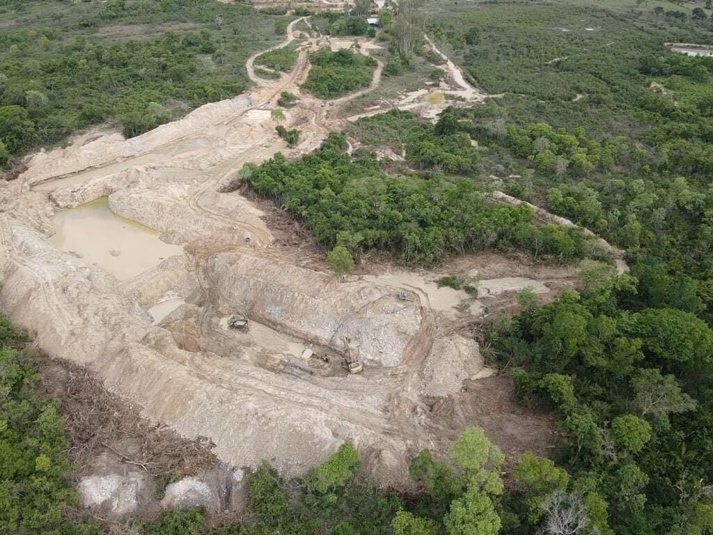 Garimpo clandestino é fechado em área preservada no Mato Grosso