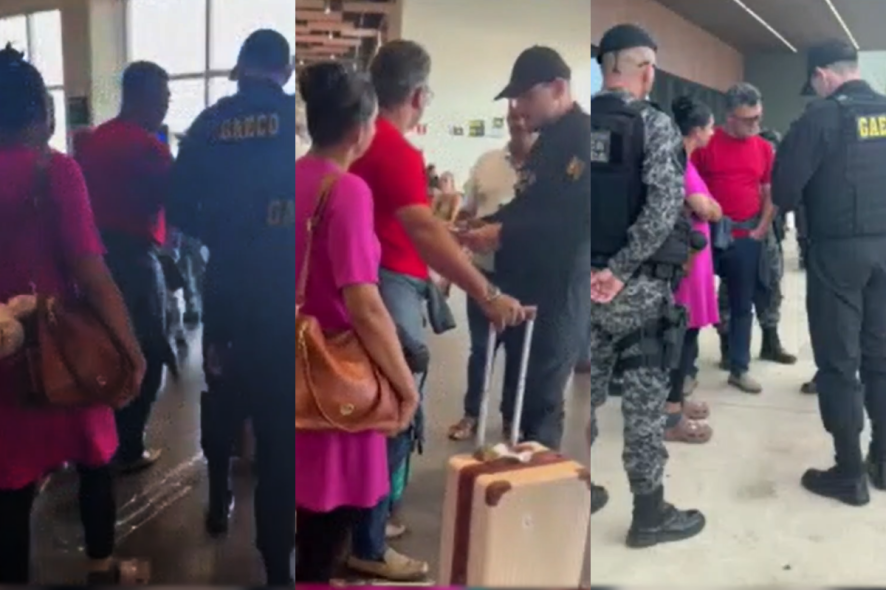 Vídeo mostra servidor público sendo preso pelo Gaeco em aeroporto de MT após viagem ao Caribe