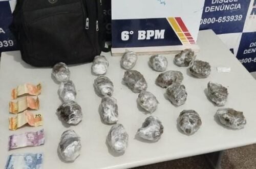 Dois faccionados são presos em flagrante pela Polícia Militar por tráfico de drogas