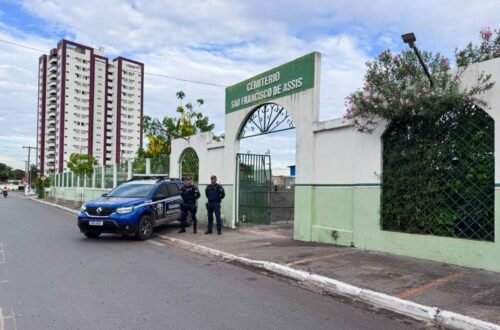 Guarda Municipal reforça segurança nos 13 cemitérios de Várzea Grande no feriado