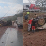 Caminhoneiro morre ao capotar em rodovia federal de MT