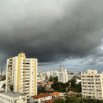 Cuiabá tem previsão de chuva e máxima de 34°C em fim de semana com alerta amarelo em MT