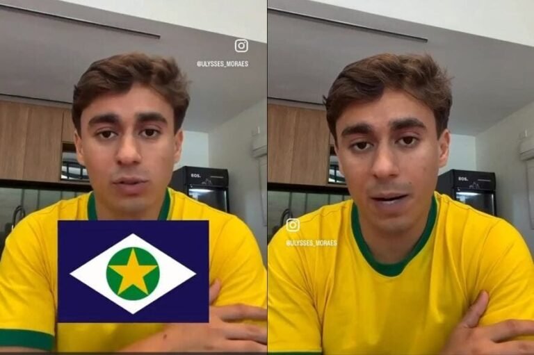 Nikolas Ferreira ignora Wellington Fagundes em vídeo com "colinha" para Mato Grosso