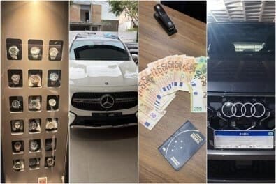 PF apreende relógios de luxo, dinheiro e carros durante ação que prendeu presidente do TCE