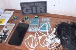 Polícia Penal apreende celular e materiais eletrônicos durante ronda na penitenciária de VG