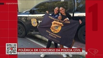 Gêmeas idênticas têm resultados opostos em cotas da Polícia Civil